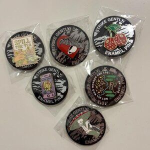 Bundle of Strike Gently Co Enamel Pins